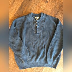 Men's cotton Cabela's sweater Large/Tall dark grey Cabincore Cozy Y2K 90s